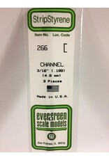 Evergreen CHANNEL-.188"3/PK