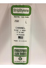 Evergreen CHANNEL-.312"3/PK