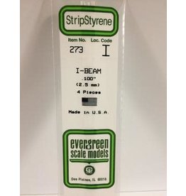 Evergreen I BEAM-.100"(4/PK)