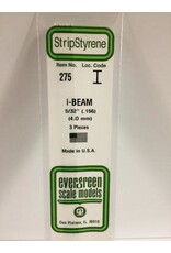 Evergreen I BEAM-.156"(3/PK)