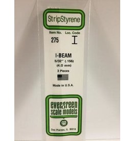 Evergreen I BEAM-.156"(3/PK)