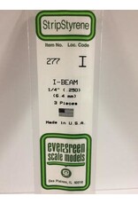 Evergreen I BEAM-.250"(3/PK)