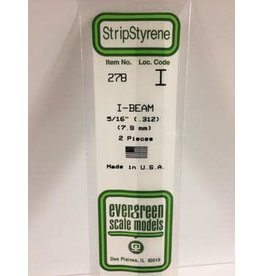 Evergreen I BEAM-.312"(2/PK)
