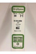 Evergreen H COLUMN-.100"(4/PK)