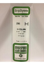 Evergreen H COLUMN-.188"(3/PK)