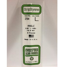 Evergreen ANGLE-.125" (3/PK)