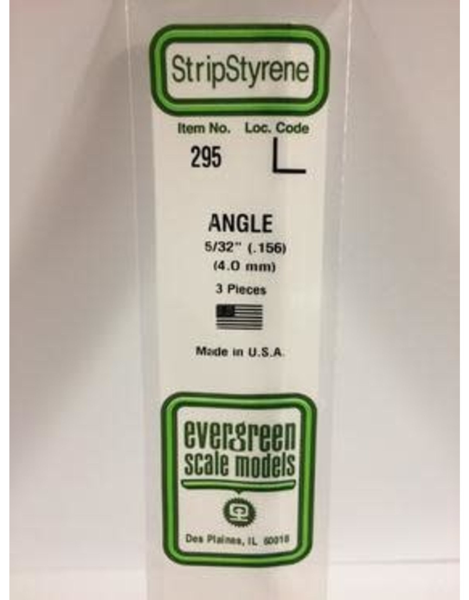 Evergreen ANGLE-.156" (3/PK)