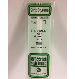 Evergreen 14" Z CHANNELS2.00MM (4PCS)