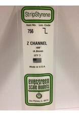 Evergreen 14" Z CHANNELS4.7MM (3PCS)