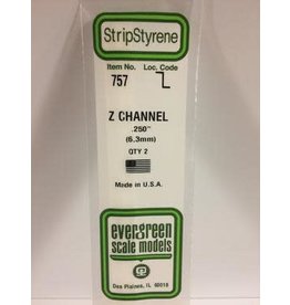 Evergreen 14" Z CHANNELS6.3MM (3PCS)