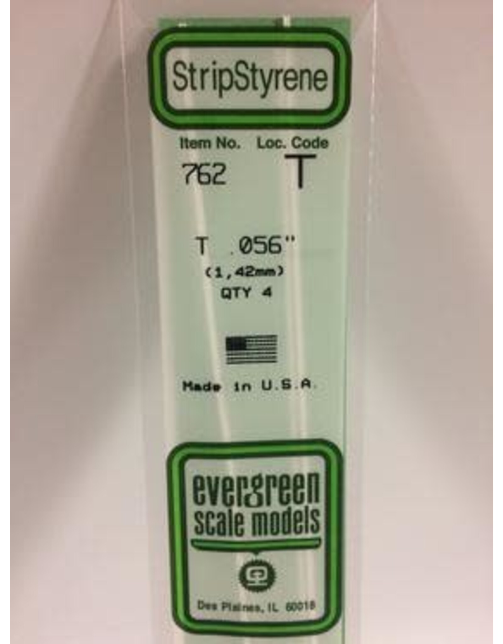 Evergreen 14" T CHANNELS1.42 MM (4PCS)