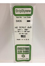 Evergreen HO STRIPS-4"X6"(10/PK)