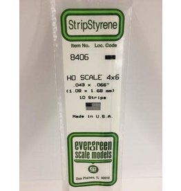 Evergreen HO STRIPS-4"X6"(10/PK)