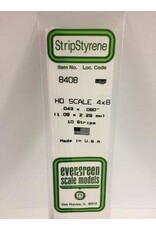 Evergreen HO STRIPS-4"X8"(10/PK)