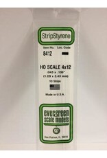 Evergreen HO STRIPS-4"X12"(10/PK)