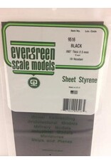 Evergreen 6X12" BLACK SHEET1.5MM (1PC)