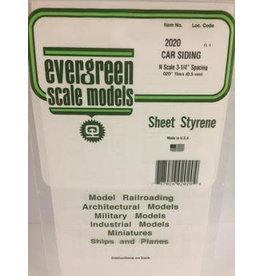 Evergreen .020" SIDING-"N"SCALE CAR