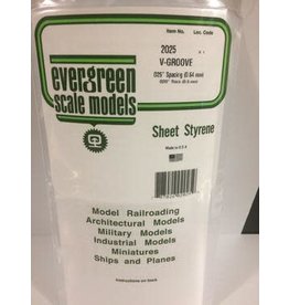 Evergreen .020" SIDING-VGROOVE .025" SPACING