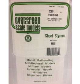 Evergreen .020" SIDING-VGROOVE .060" SPACING