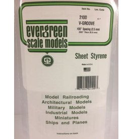 Evergreen .020" SIDING-VGROOVE .100" SPACING