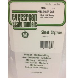 Evergreen PASSENGER CARSIDING-"S" SCALE