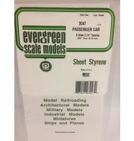 Evergreen PASSENGER CARSIDING-"O" SCALE