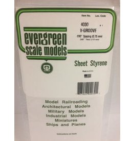 Evergreen .040" SIDING-VGROOVE .030 SPACING