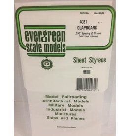 Evergreen .040" SIDING-CLAPBOARD .030 SPACING
