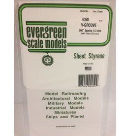 Evergreen .040" SIDING-VGROOVE .050 SPACING