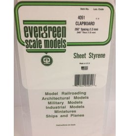 Evergreen .040" SIDING-CLAPBOARD .050 SPACING