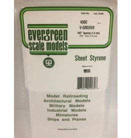 Evergreen .040" SIDING-VGROOVE .060 SPACING