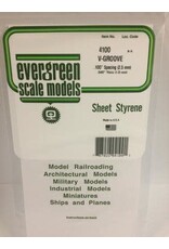 Evergreen .040" SIDING-VGROOVE .100 SPACING