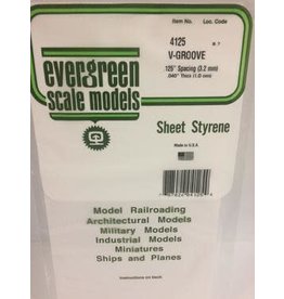 Evergreen .040" SIDING-VGROOVE .125 SPACING