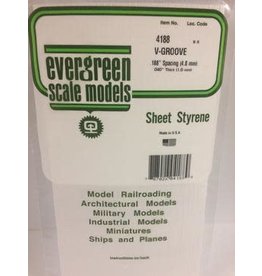 Evergreen .040" SIDING-VGROOVE .188 SPACING