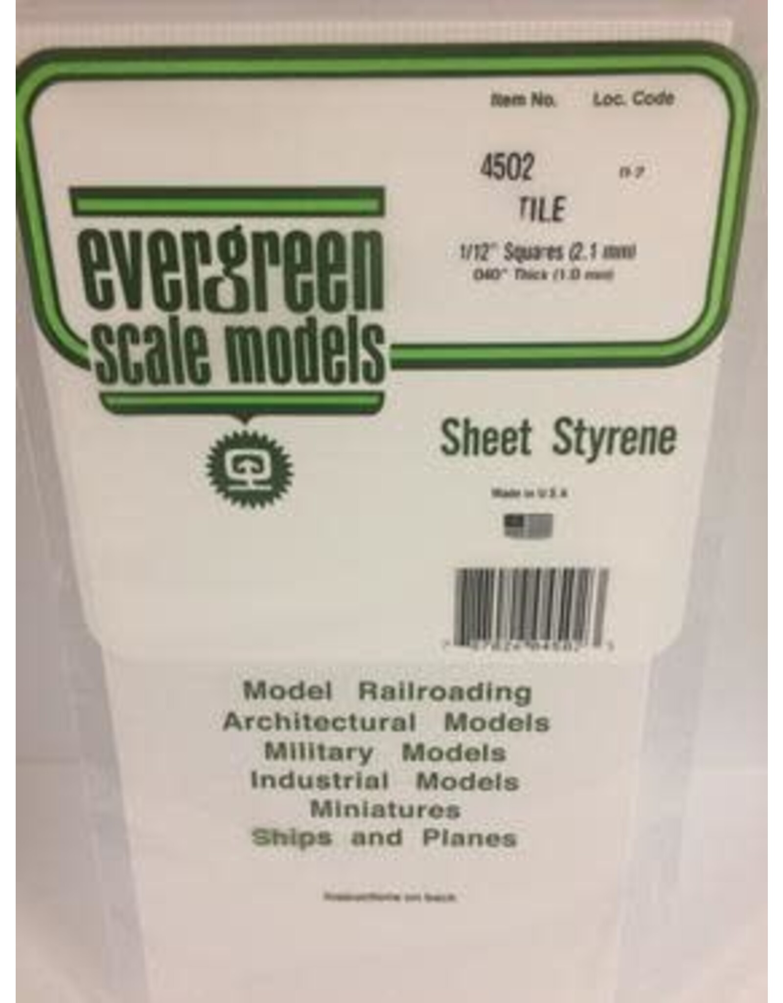 Evergreen SQUARE TILE-1/12"