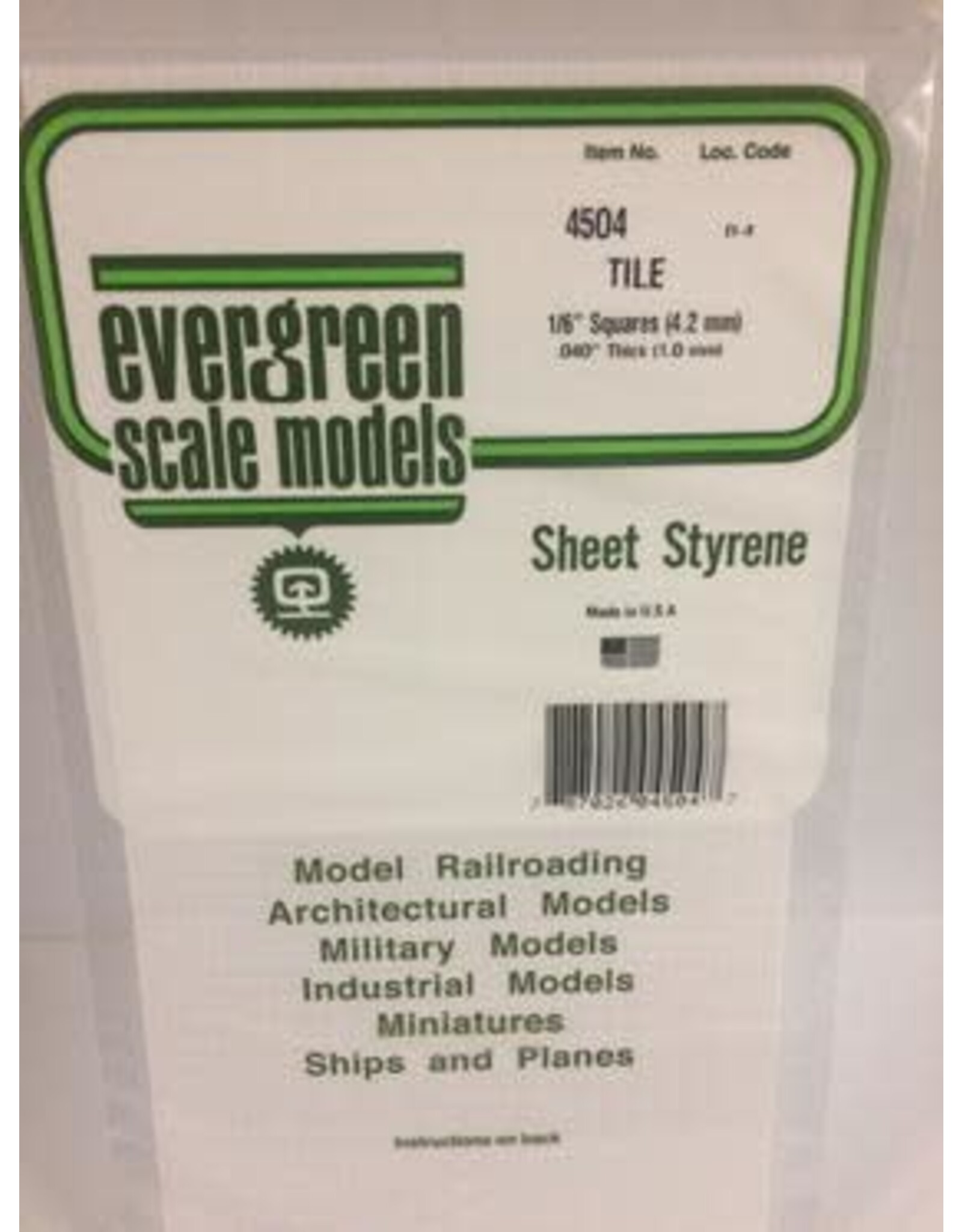 Evergreen SQUARE TILE-1/6"