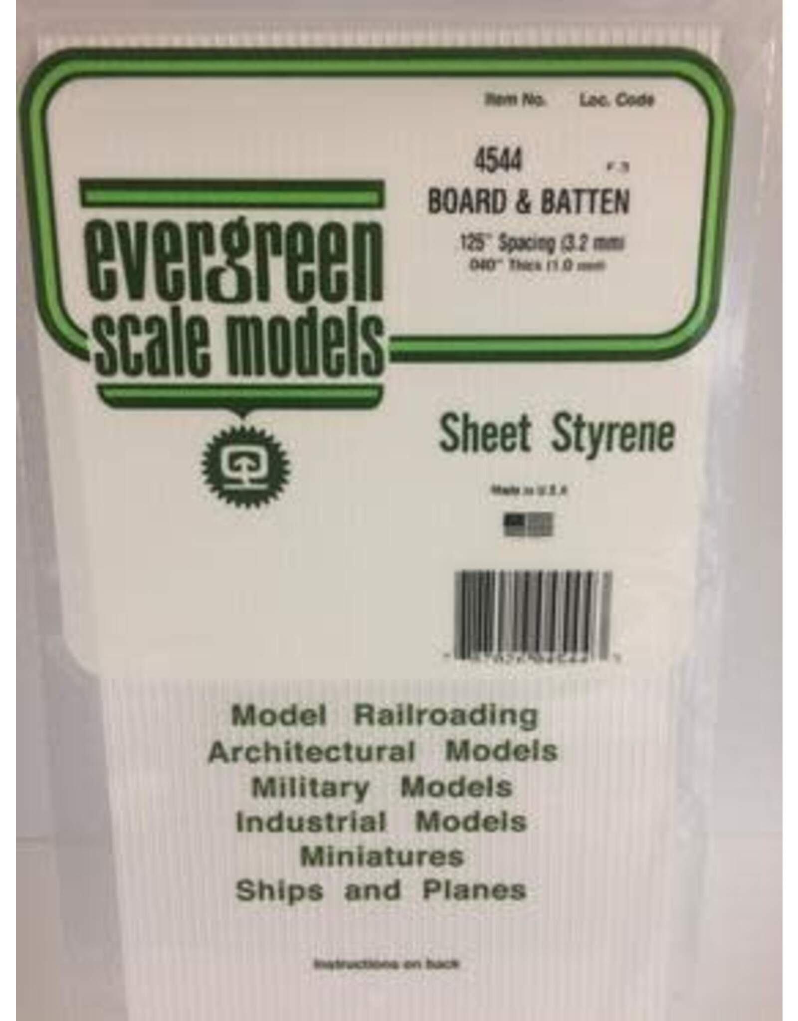Evergreen BOARD/BATTEN-.125
