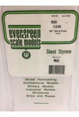 Evergreen 6X12 CLEAR SHEET-.005" (3/PK)
