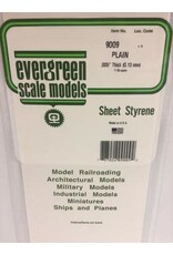 Evergreen 6X12 PLAIN SHEET-.005" (3/PK)