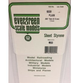 Evergreen 6X12 PLAIN SHEET-.005" (3/PK)