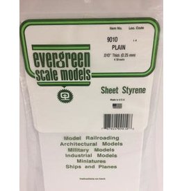 Evergreen 6X12 PLAIN SHEET-.010" (4/PK)