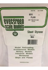 Evergreen 6X12 PLAIN SHEET-.015" (3/PK)
