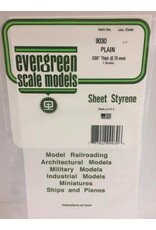 Evergreen 6X12 PLAIN SHEET-.030" (2/PK)
