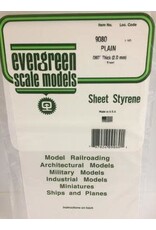 Evergreen 6X12 PLAIN SHEET-.080" (1/PK)