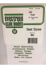 Evergreen 6X12 PLAIN SHEET.125" (3.2MM) 1/PK