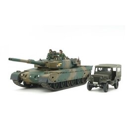 Tamiya 1/35 JGSDF Type 90 Tank & Type 73 Light Truck LE Plastic Model Kit