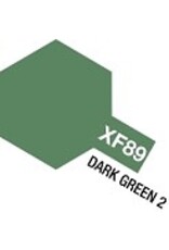 Tamiya Acrylic Mini XF-89 Dark Green Paint, 10ml Bottle