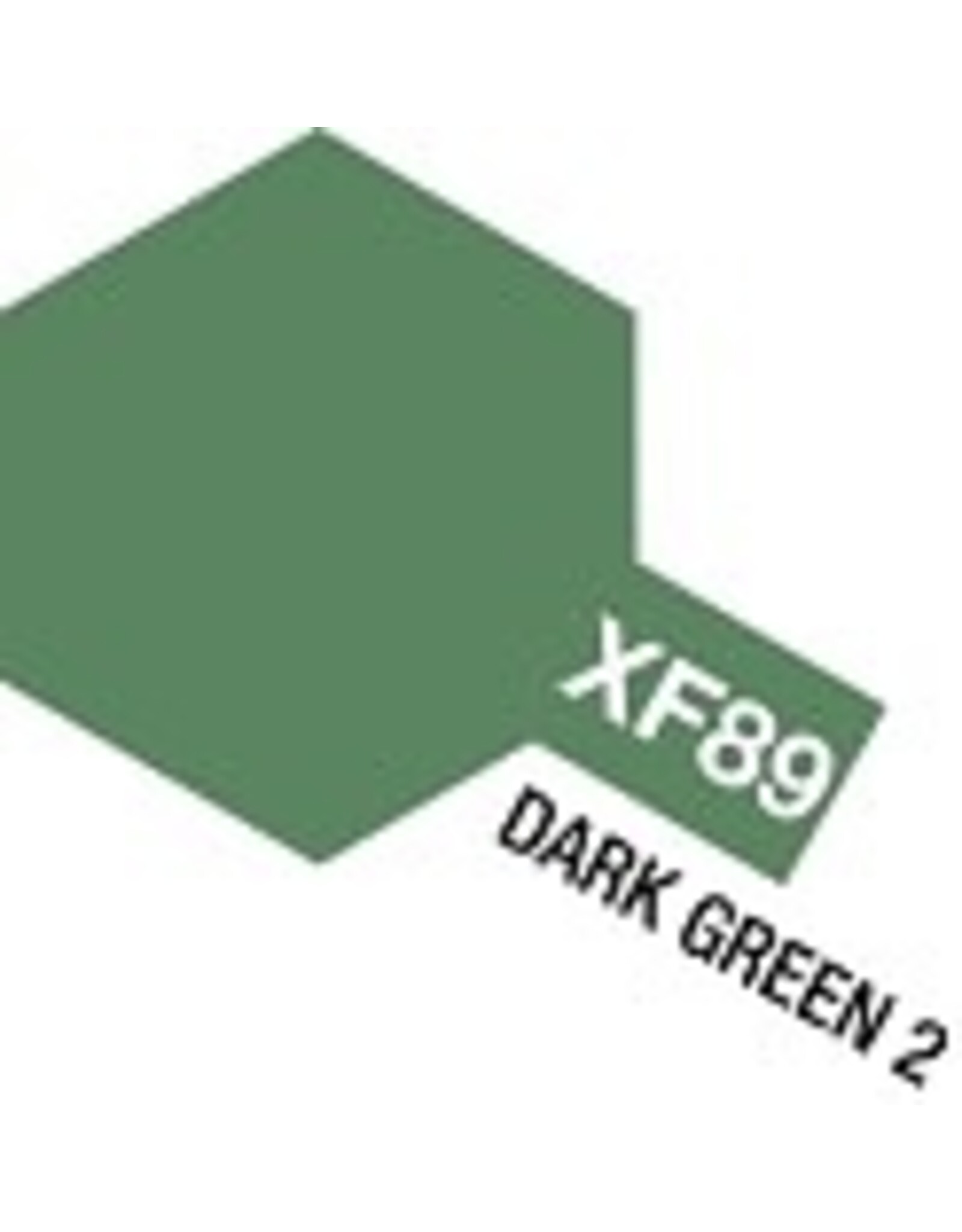 Tamiya Acrylic Mini XF-89 Dark Green Paint, 10ml Bottle