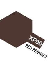 Tamiya Acrylic Mini XF-90 Red Brown Paint, 10ml Bottle