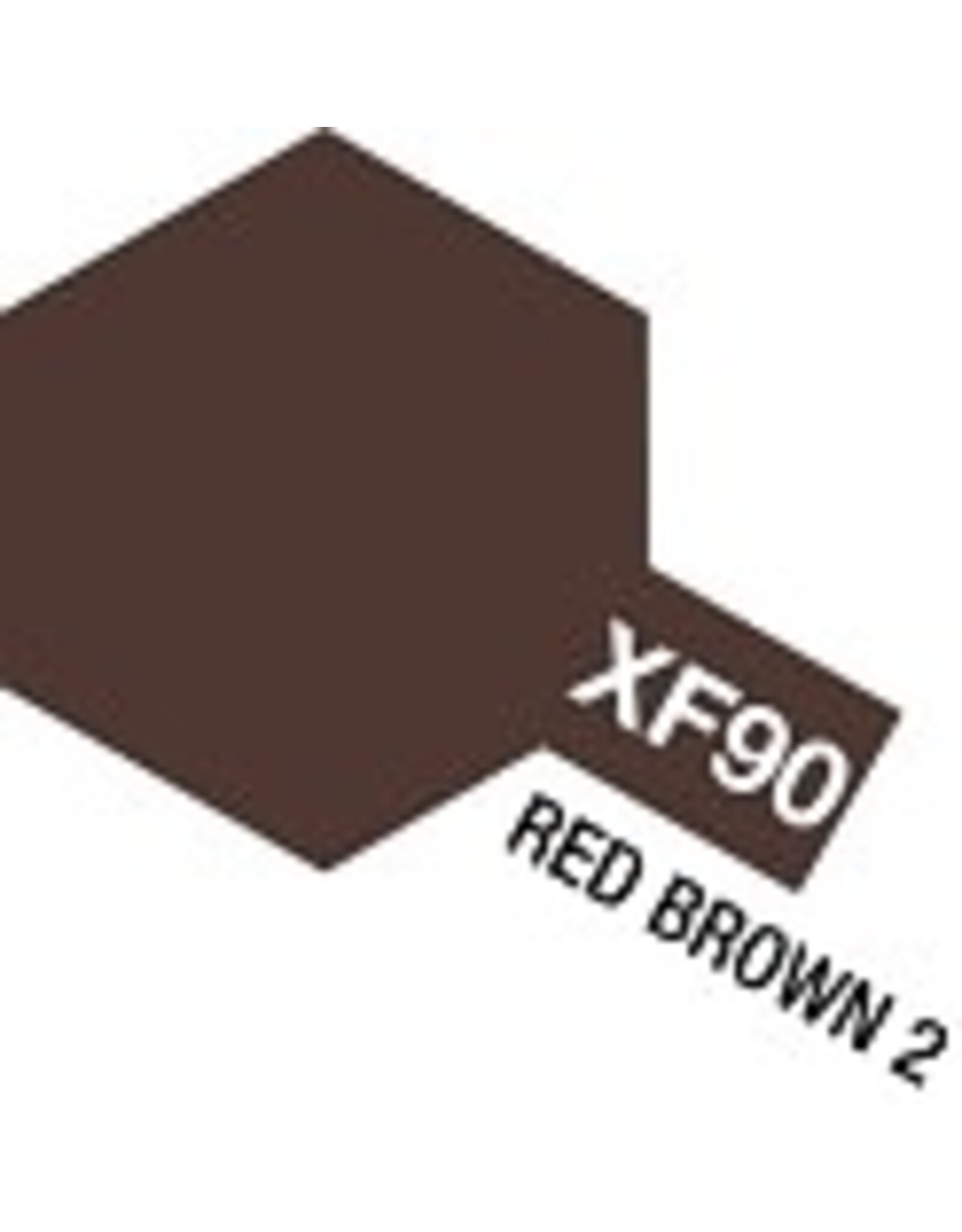 Tamiya Acrylic Mini XF-90 Red Brown Paint, 10ml Bottle